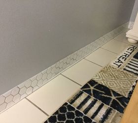 q how can i add extra adhesive to vinyl tiles that i used for baseboards