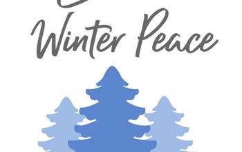  Arte de parede de inverno imprimível gratuita para sua casa - &quot;Abrace a paz do inverno&quot;
