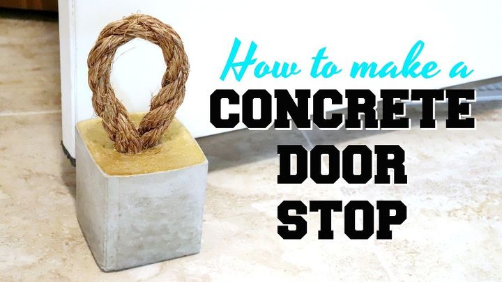 how to make a concrete doorstop