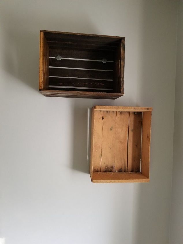 How To Build A Diy Floating Crate Bookshelf Hometalk