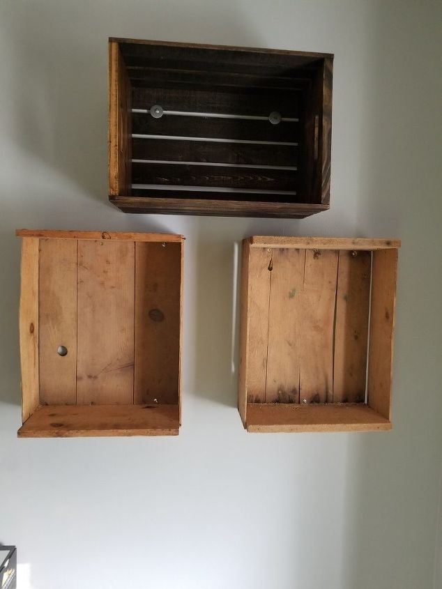 How To Build A Diy Floating Crate Bookshelf Hometalk