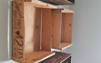Floating Crate Bookshelf
