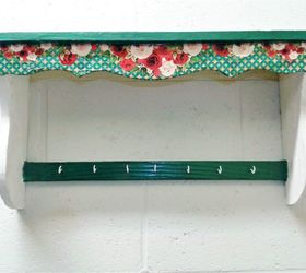 old kitchen shelf to ai shabby chic wall shelf with hooks