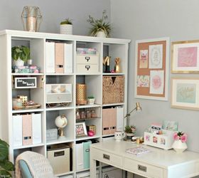glam office makeover wasted corner space to functional glam office