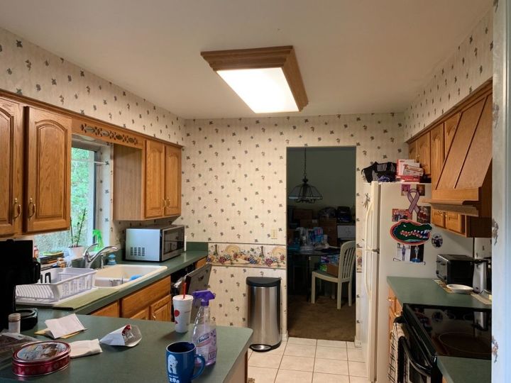 How Do I Cover Or Paint Old Wallpaper Hometalk