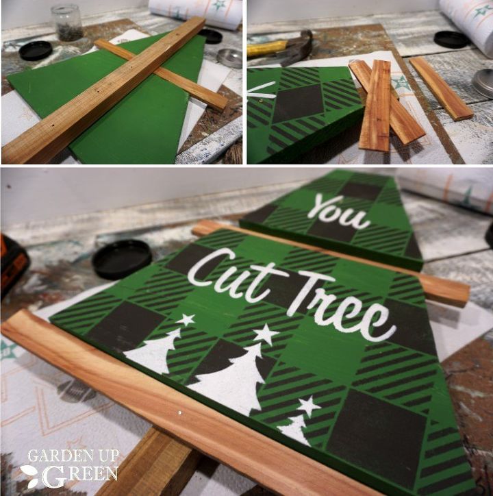 how to make a wooden christmas tree