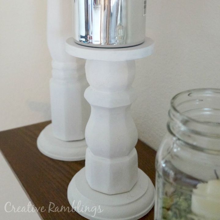 diy candle holders from table legs