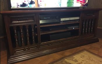 Old Stereo is New Television Stand