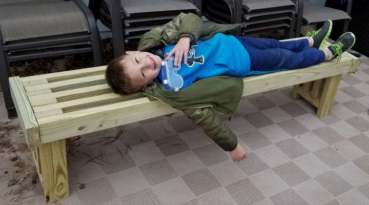 How To Build An Outdoor 2x4 Bench Diy Hometalk