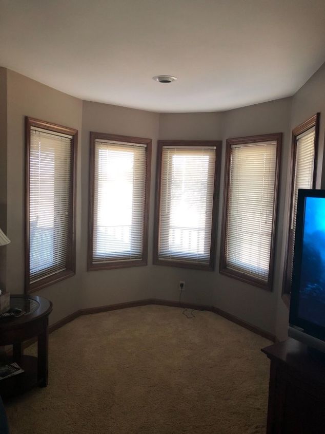 How do I dress a 5-window turret without blocking the natural light ...