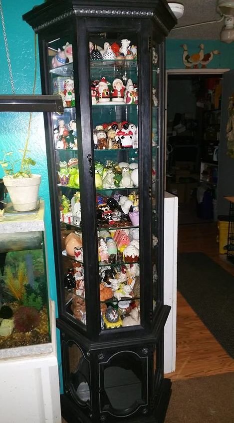 How To Makeover A Curio Cabinet Diy Hometalk