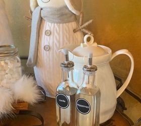 how to set up a winter themed hot chocolate bar, Winter White Accessories