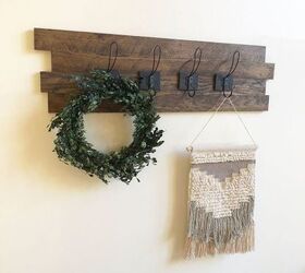 15 creative diy wood projects, How to make a key holder out of wood That Cozy Look