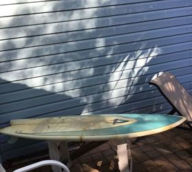 how can i use this surfboard for decoration outside