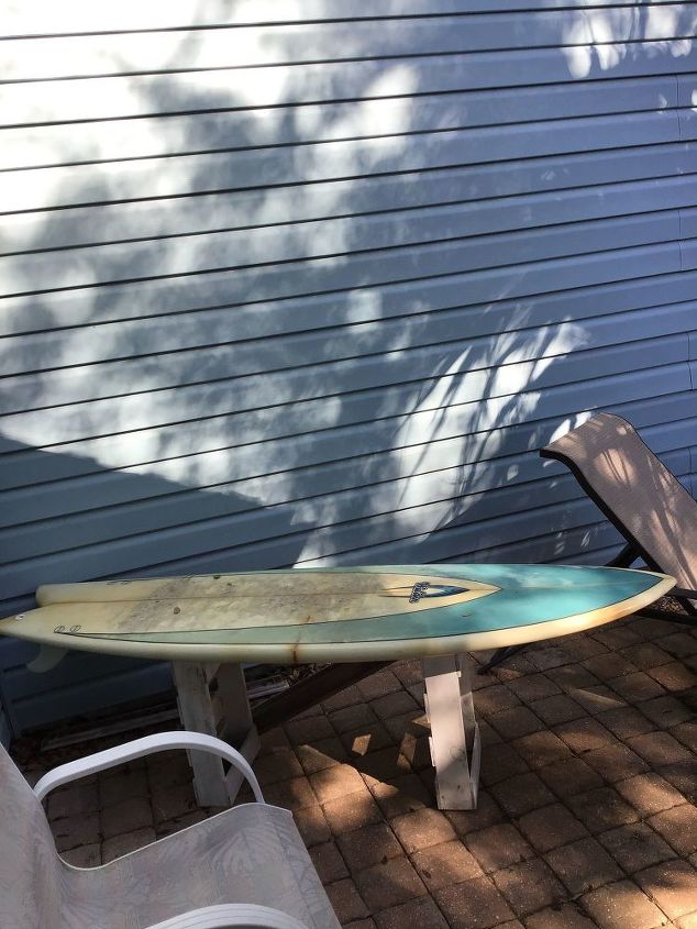 how can i use this surfboard for decoration outside