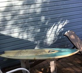 How can I use this surfboard for decoration outside? Hometalk