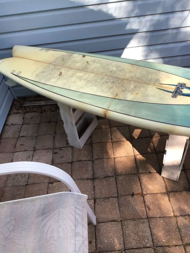 how can i use this surfboard for decoration outside