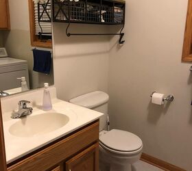 how do i maximize the space in a half bath laundry room combo