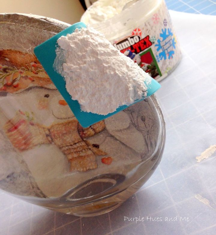 diy lighted decoupage winter scene