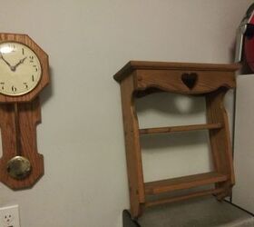 q how can i update a handmade clock and shelf that my grandfather made