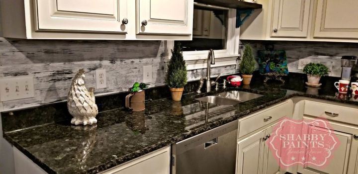 How To Make A Diy Farmhouse Backsplash Makeover On Budget Hometalk How To Make A Diy Farmhouse Backsplash, Can You Use Vinyl Flooring As A Kitchen Backsplash