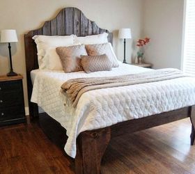15 creative diy wood projects, Reclaimed Wood Bed Suzie W