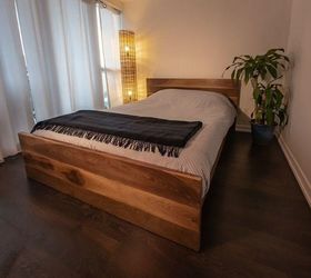 15 creative diy wood projects, DIY Wood Bed Frame Zac Builds