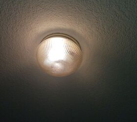 light fixture update, Builder grade light