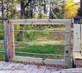 15 creative diy wood projects, Wood Deck Gate GrandmasHouseDIY