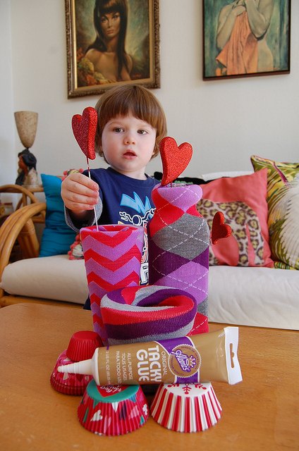 we make a great pair sock vase valentine