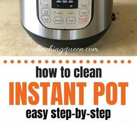 how to clean your instant pot pressure cooker