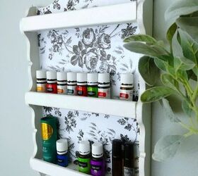 Create an Essential Oil Shelf From a Thrifted Spoon Display