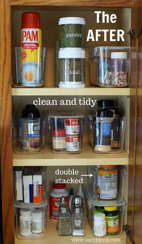 organizing the dreaded kitchen cabinet