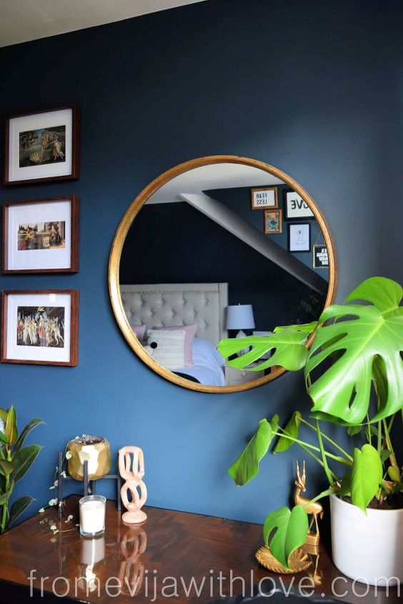 how to turn an ordinary cheap plastic mirror into a luxurious piece