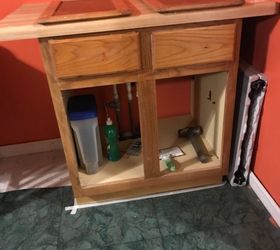 mud room cabinet update