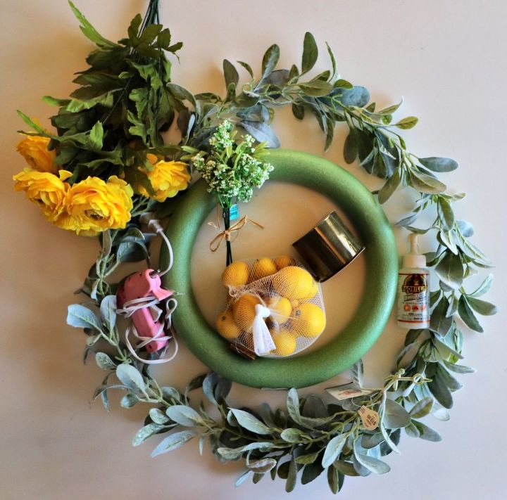 diy spring wreath tutorial