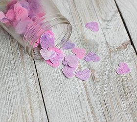 confeti de bao en forma de corazn con aceites esenciales fcil bricolaje para san