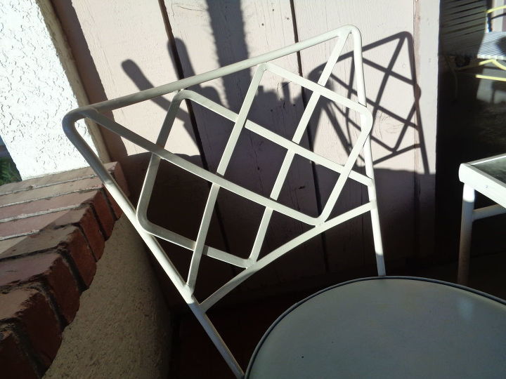 q how do i repaint glazed shiny painted wrought iron patio furniture