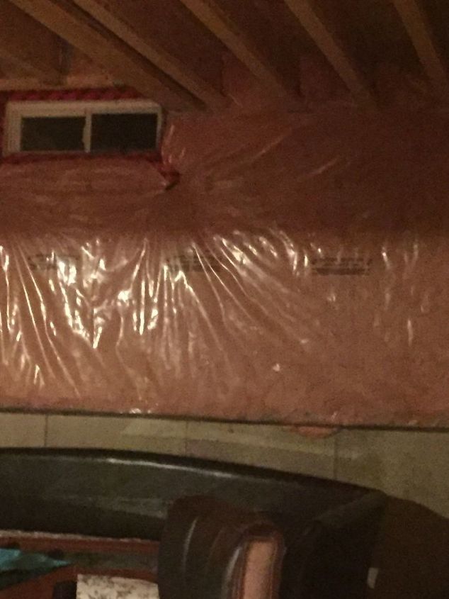 how can i cover exposed insulation in my basement cheap