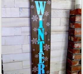diy winter wall sign winter decor with the help of a cricut
