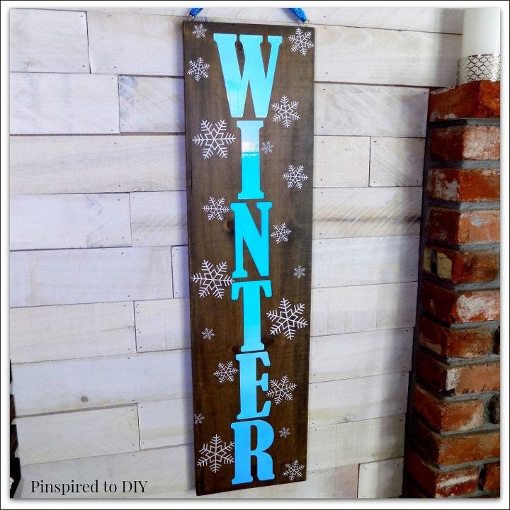 diy winter wall sign decoracin de invierno con la ayuda de una cricut