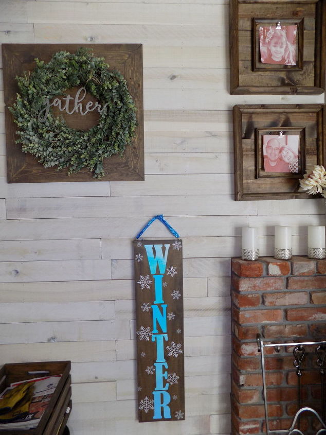 placa de parede de inverno diy decorao de inverno com a ajuda de um cricut