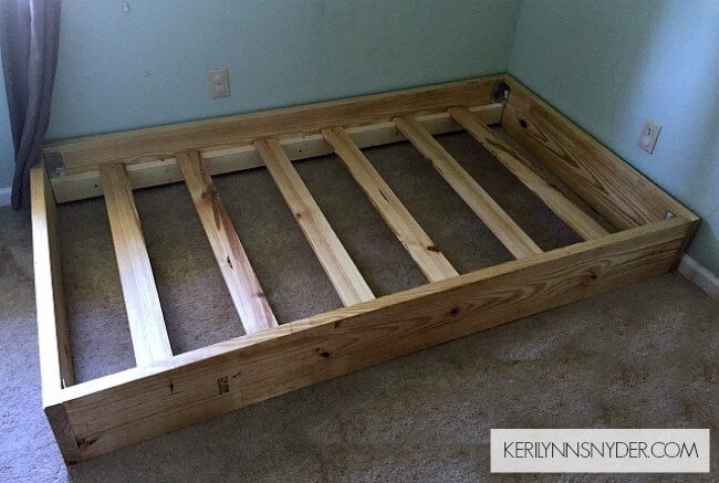How To Build Your Own Bed Frame Hometalk, Simple Twin Bed Frame Plans