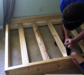 customize your room by building your own bed frame, DIY Platform Bed Frame Full Keri Snyder