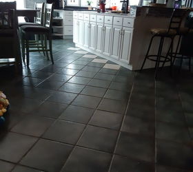 how do paint ceramic tiles floor but not the grout
