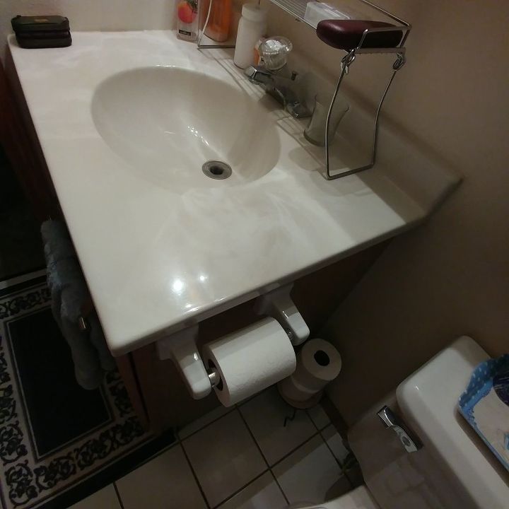 q how do i make more counter space in my bathroom