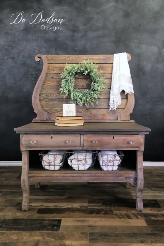 how to easily apply white wax on wood furniture