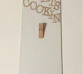 quick and easy hanging recipe holder