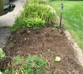 how to plan and plant a flower garden, Cleaning out an existing bed