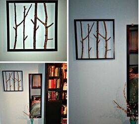 framed branch decor ideas